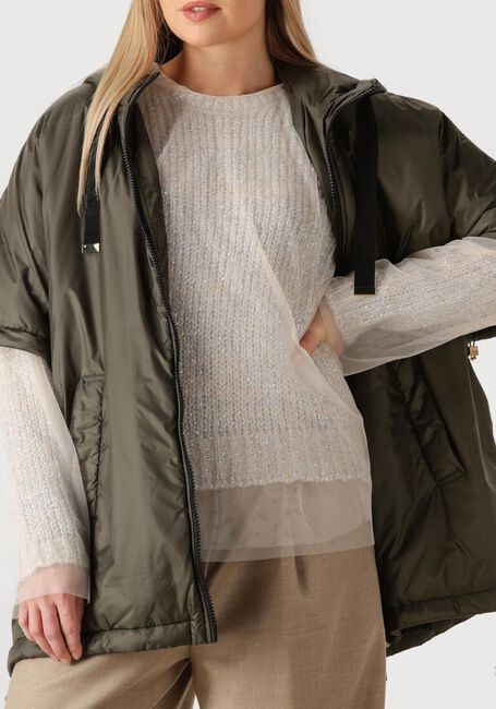 Donkergroene MAX MARA Gewatteerde jas GREENCI - large