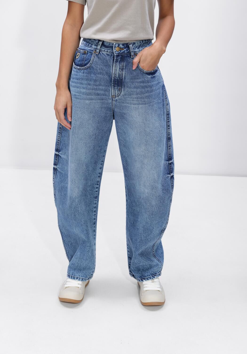 Blauwe LOIS JEANS Wide jeans DALI - large