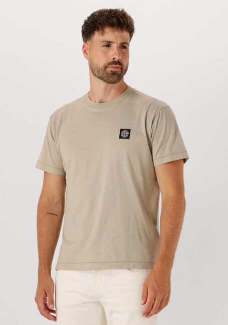 Beige STONE ISLAND T-shirt SS T SHIRT - large