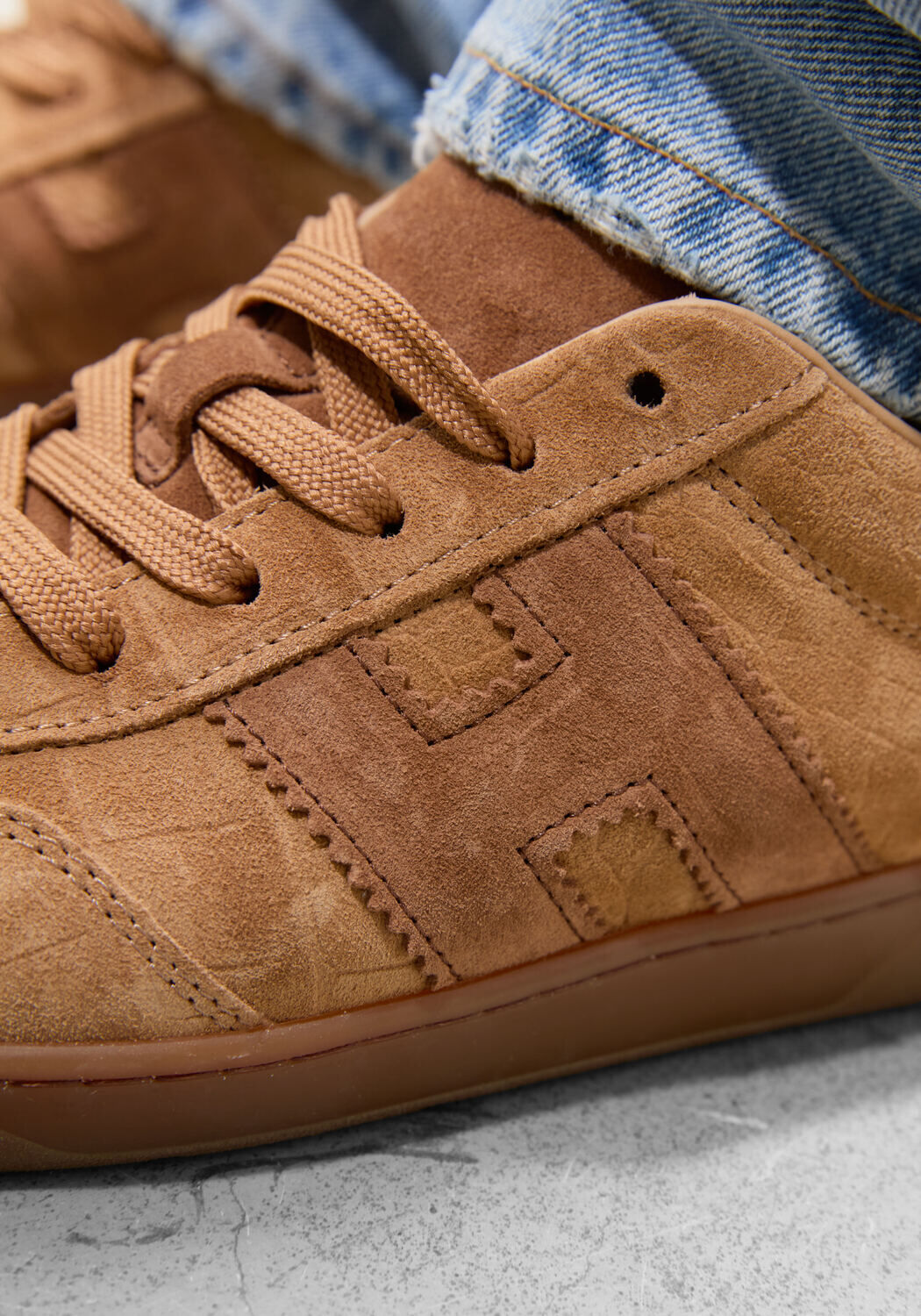 Cognac HOGAN Lage sneakers HOGAN COOL ALLACCIATO H - large