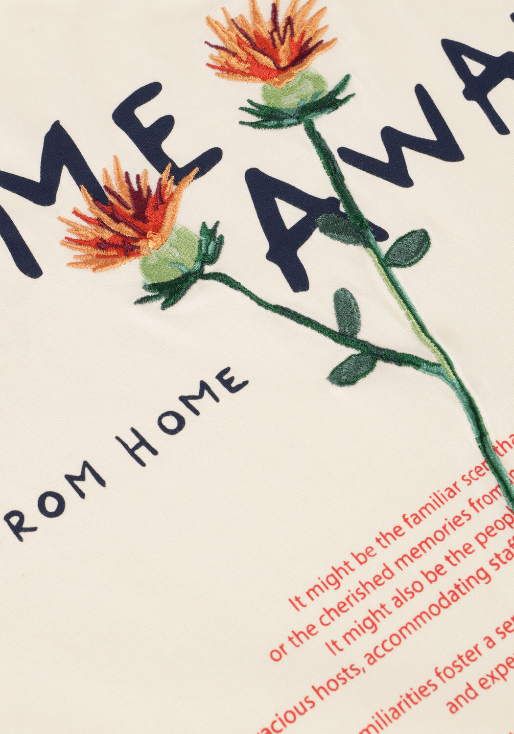 Ecru FOR&Eacute;T T-shirt ABODE EMBROIDERY T-SHIRT - large