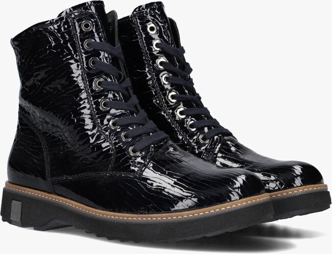 Blauwe WALDLAUFER Enkellaarsjes 683801 LAK PRINT Blauwe WALDLAUFER Enkellaarsjes 683801 LAK PRINT - large