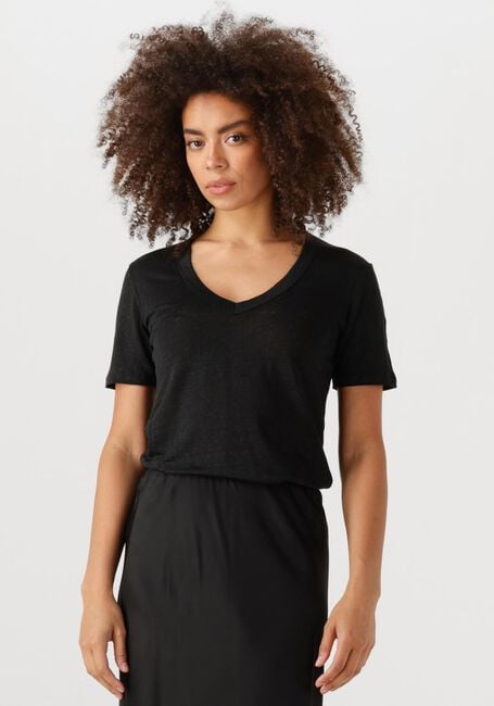 Zwarte RESORT FINEST T-shirt V-NECK T-SHIRT - large