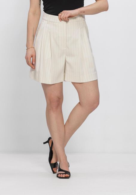 Ecru COPENHAGEN MUSE Korte broek CMTAILOR-SHORTS STRIPE - large