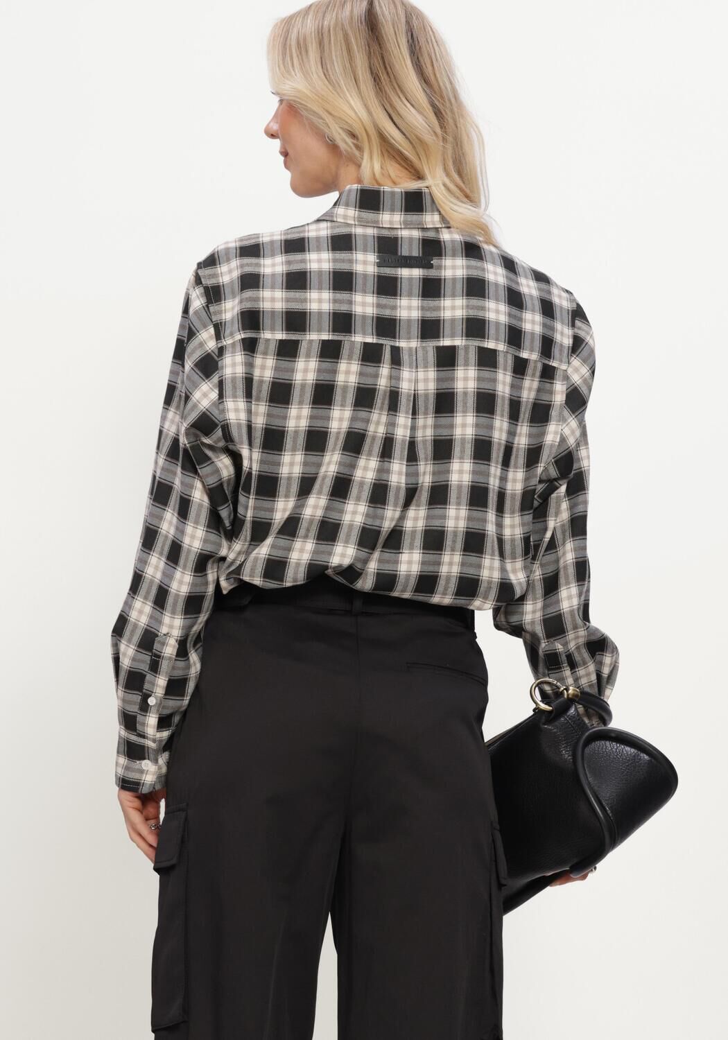 Zwarte HAUTE L'AMITI&Eacute; Blouses EARLY HAUTE CHECK SHIRT - large