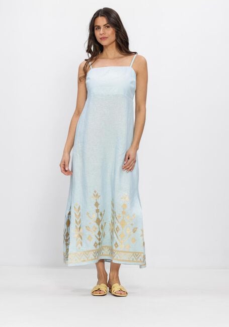 Lichtblauwe GREEK ARCHAIC KORI Maxi jurk S26K-2043211 - large