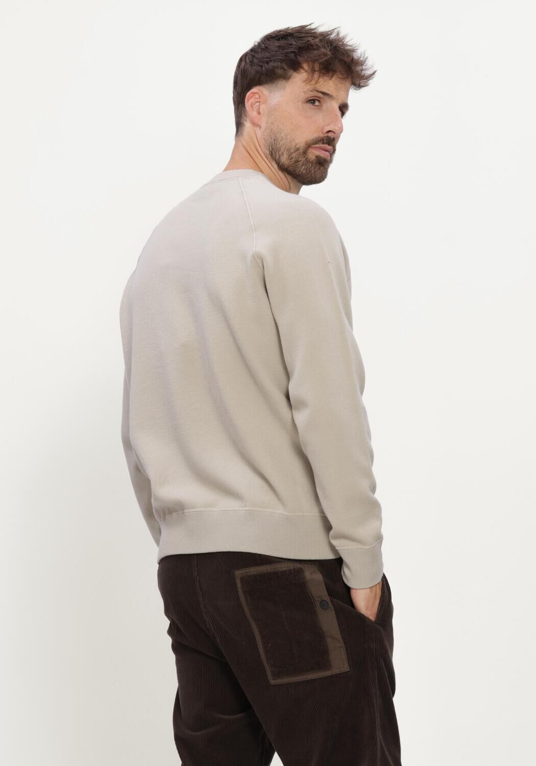 Beige STONE ISLAND Trui CREW NECK S01A1 - large