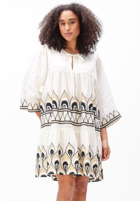 Gebroken wit GREEK ARCHAIC KORI Mini jurk S26K-4033165 - large