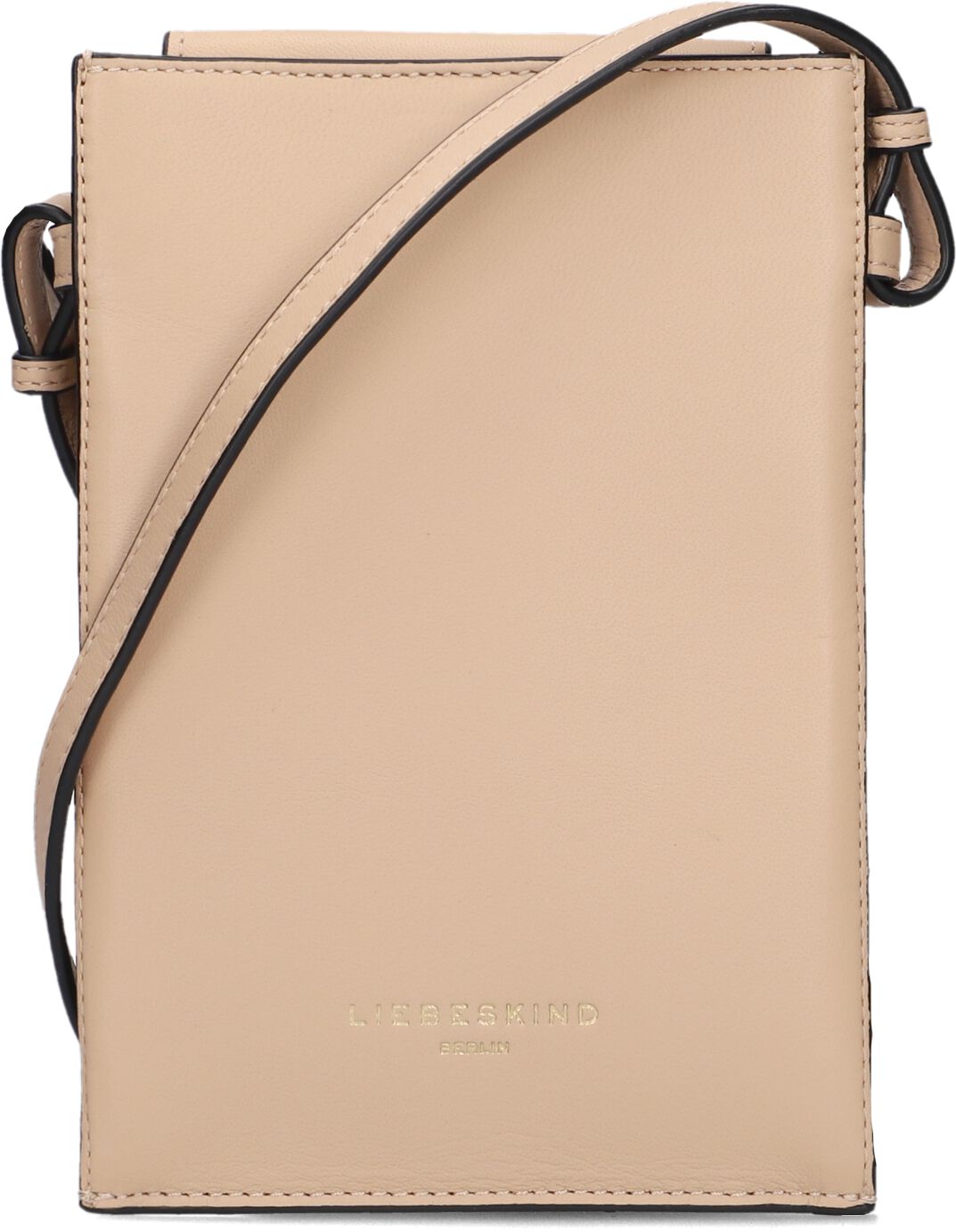 Liebeskind Telefoonaccessoire
 Hilla Mobile Pouch, Materiaal: Leer, Kleur: Beige