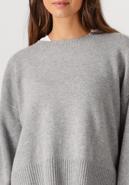 Lichtgrijze CLOSED Trui V NECK CARDIGAN - large