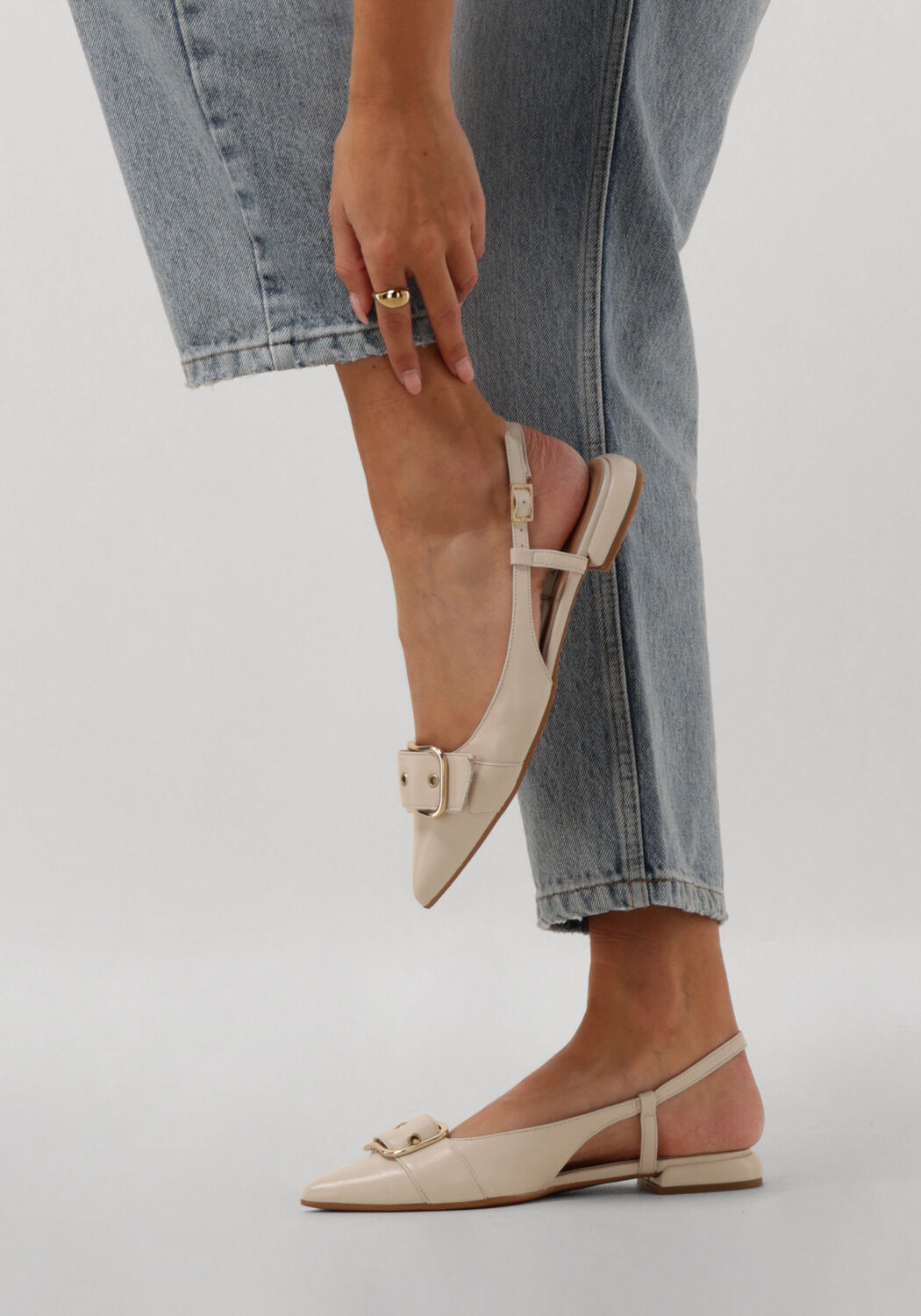 Beige NOTRE-V Slingbacks 12250 - large