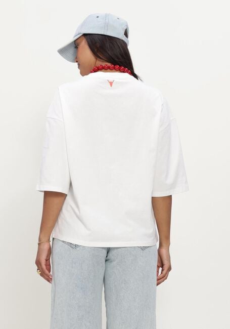 Witte ALIX THE LABEL Tops & T-shirts LADIES KNITTED 14 THE LABEL T-SHIRT - large