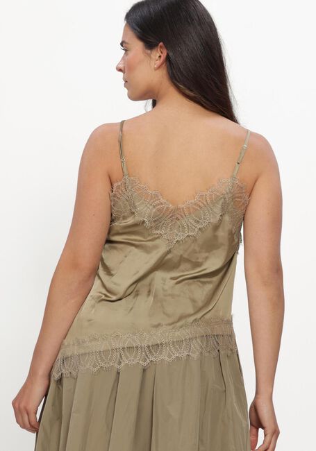 Beige LUISA CERANO Tops & T-shirts SATIN-LINGERIE-TOP - large
