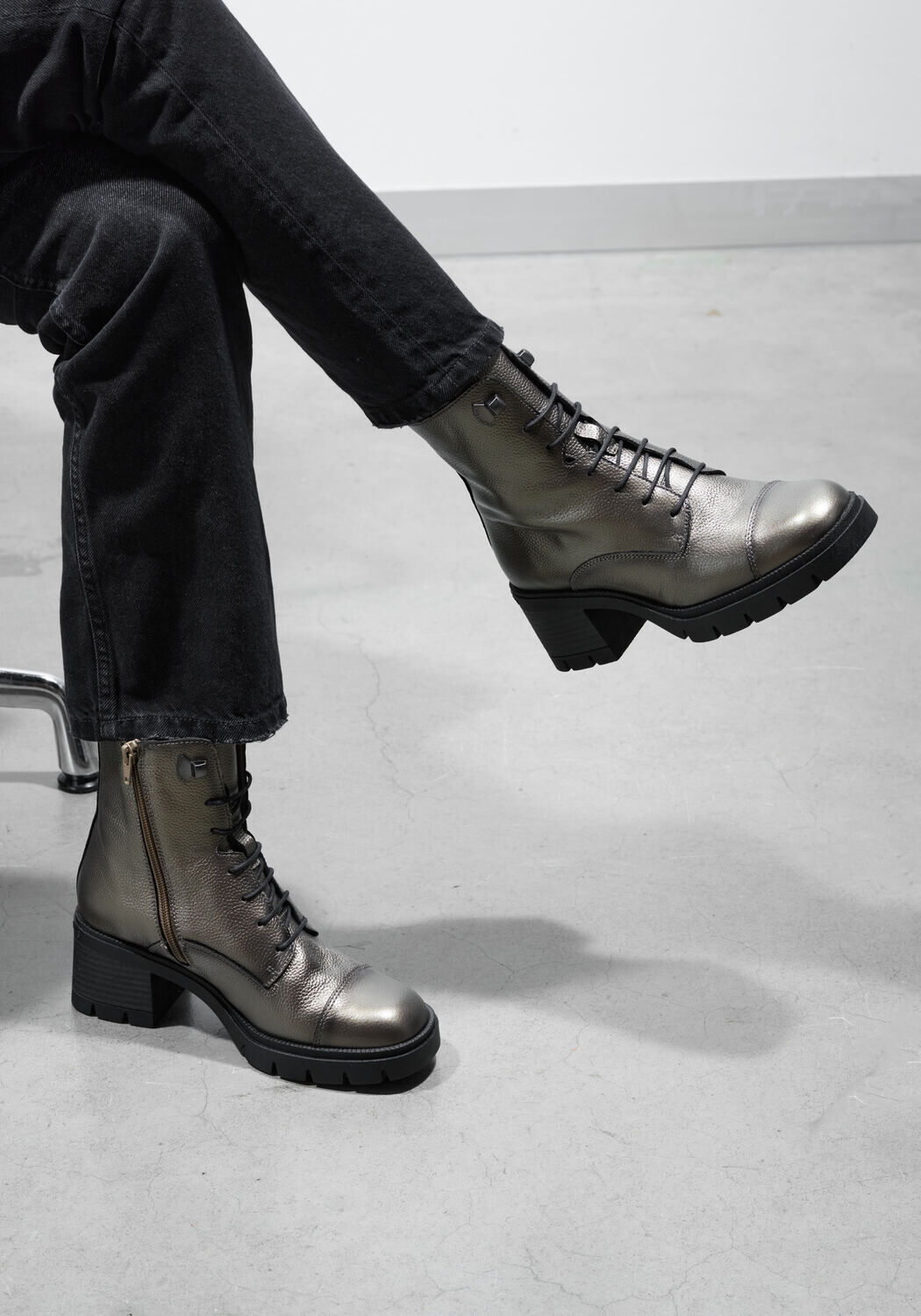 Bronzen HISPANITAS Veterboots HI243605 - medium