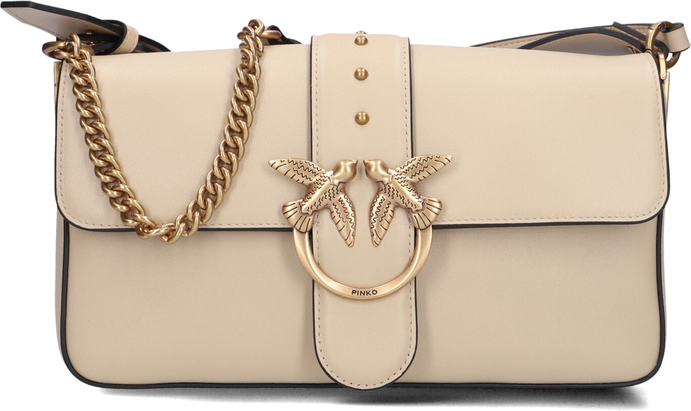 Pinko Schoudertas
Dames Love One Classic Slouchy, Materiaal: Leer, Kleur: Beige afbeelding 1