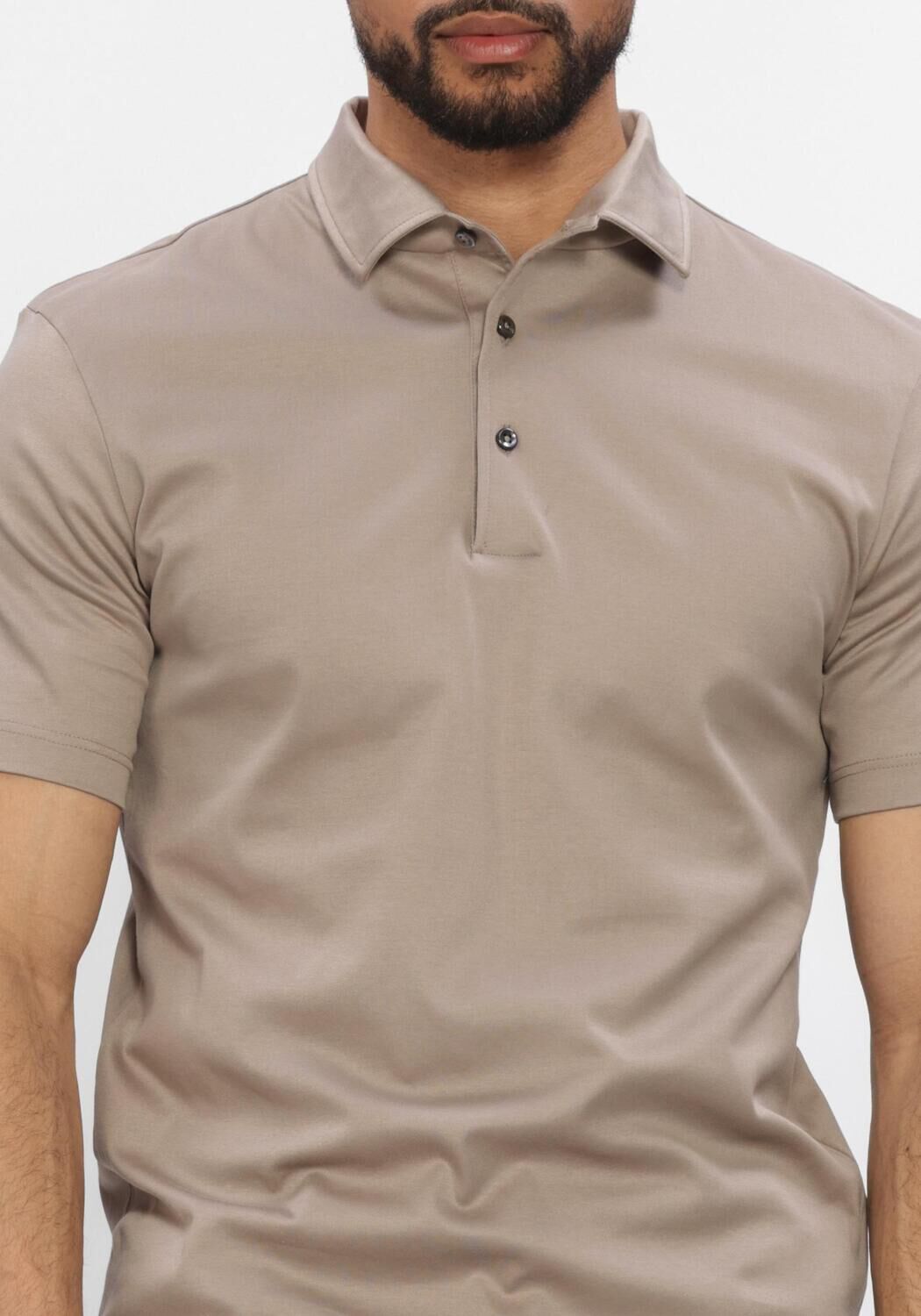 Beige VALENZA Polo SUPIMA POLO SCHILLER COLLAR S/S - large
