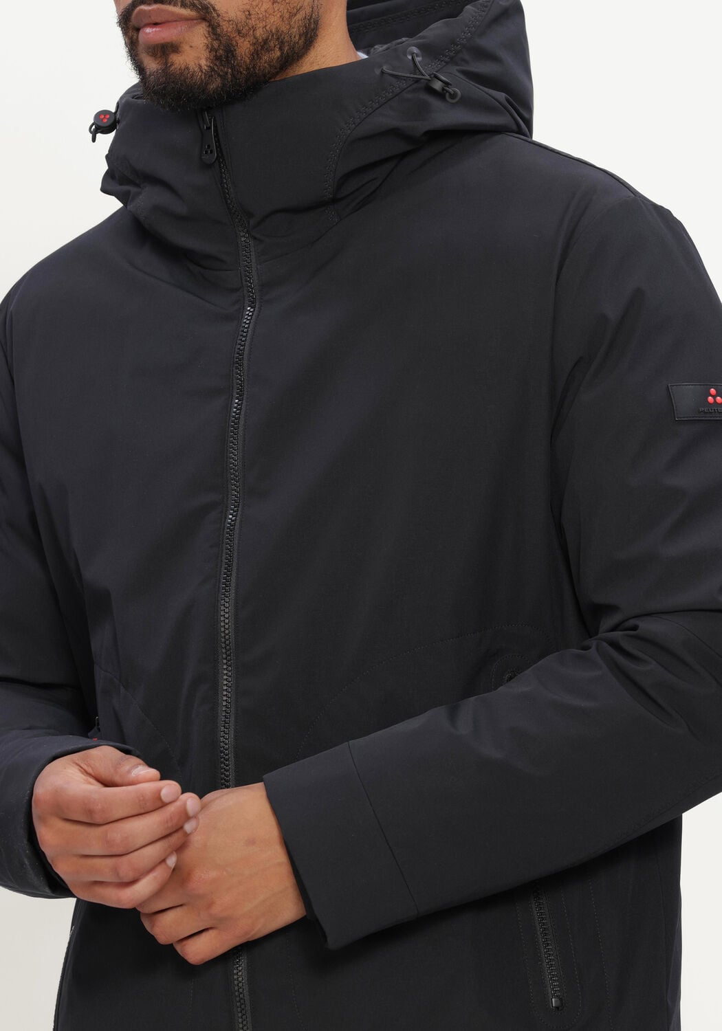 Zwarte PEUTEREY Gewatteerde jas LOGE SRTR GRS 02 - large