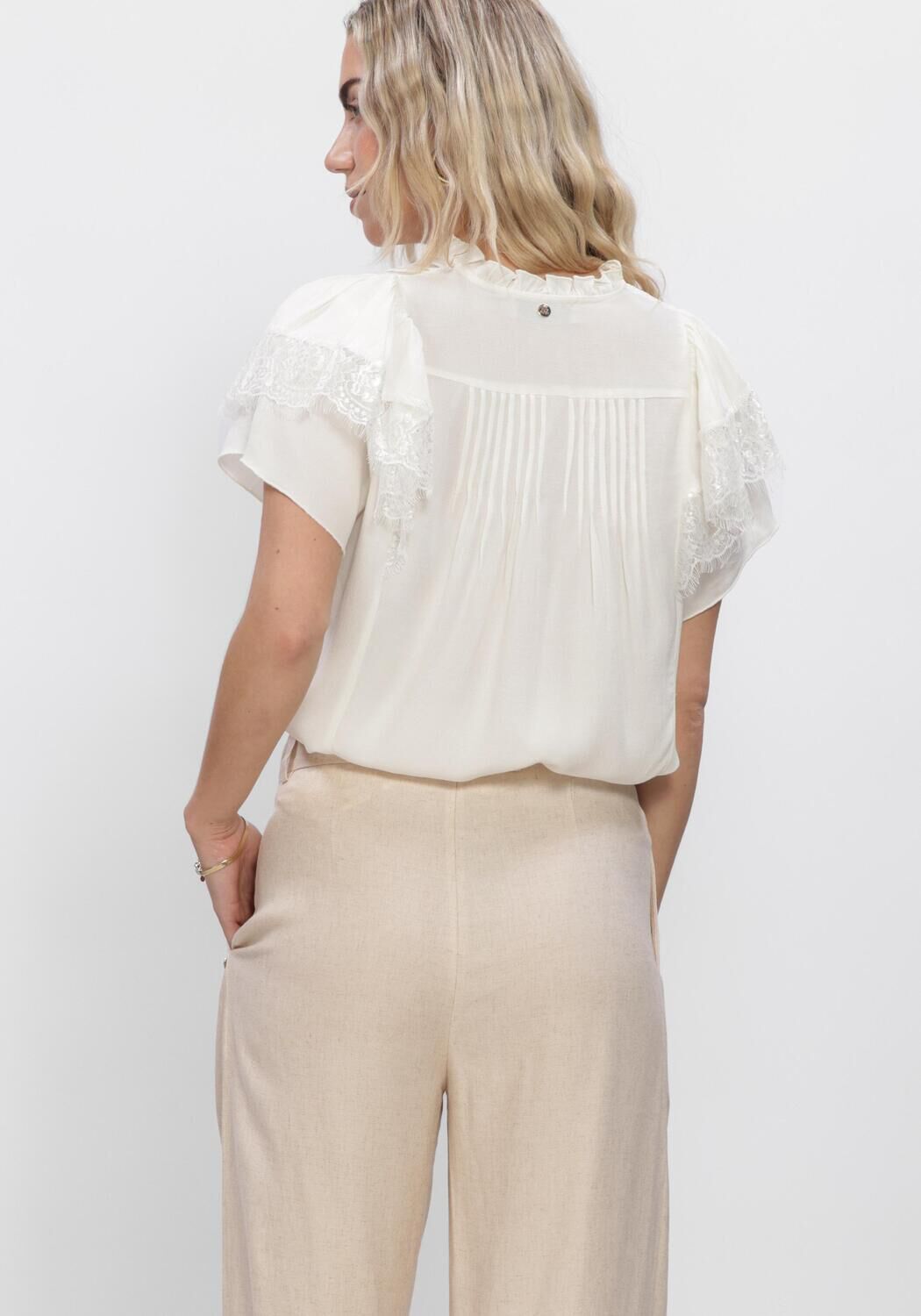 Witte MOS MOSH Blouses MMWEA FLOWISH BLOUSE - large