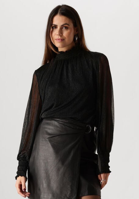 Zwarte MOS MOSH Blouses XIMENA GLAM LS BLOUSE - large