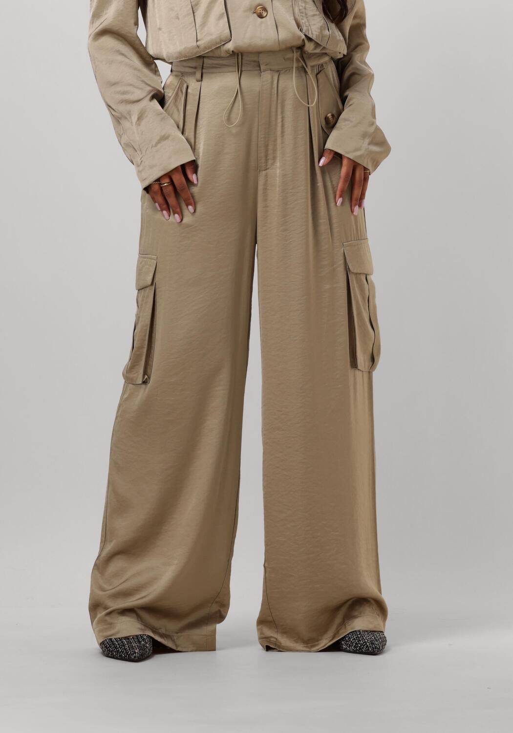 AAIKO Cargobroek Dames Lotta Pes 526, Maat: M, Kleur: Taupe