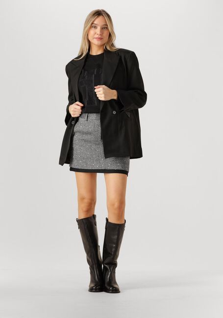 Grijze HAUTE L'AMITI&Eacute; Minirok HERING SEQUIN CROP SKIRT - large