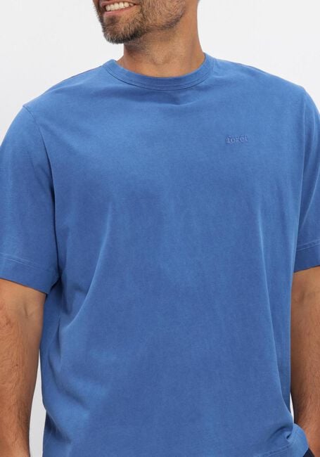 Blauwe FOR&Eacute;T T-shirt PARK LOOSE FIT T-SHIRT - large