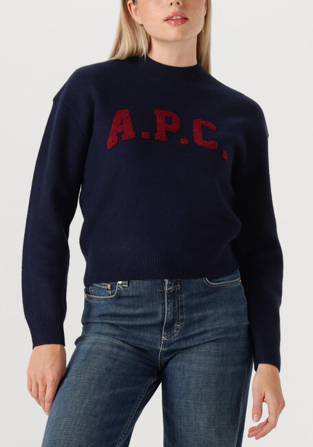 Donkerblauwe APC Trui PULL JADA - large