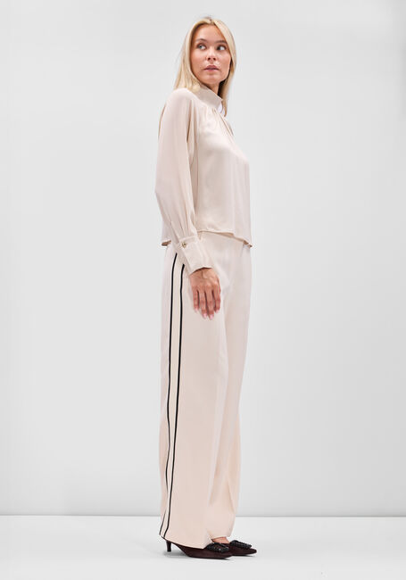 Creme DANTE6 Wijde broek HUSH TAPED TAILORED PANTS - large