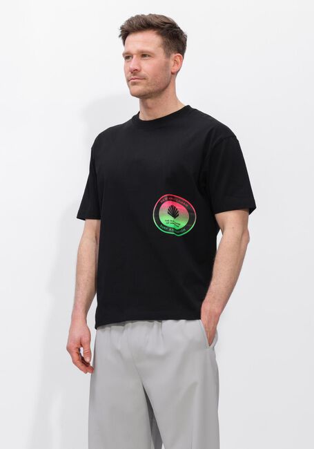 Zwarte NEW AMSTERDAM SURF ASSOCIATION T-shirt SURF CENTRE TEE BLACK - large