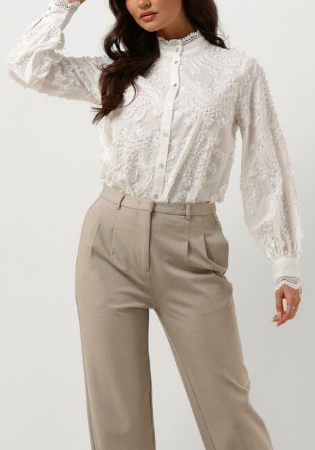 Witte BRUUNS BAZAAR Blouses LINGON CHARLOTTA SHIRT - large