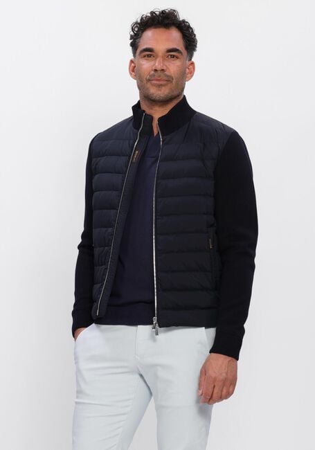 Donkerblauwe MOORER Gewatteerde jas DUNCAN-S3Z - large