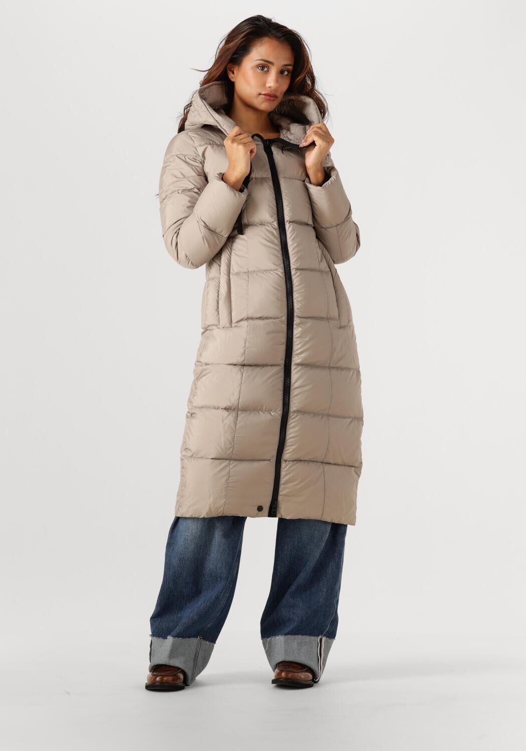 Peuterey Gewatteerde Jas Dames Nunki Mqn 02, Maat: 44, Kleur: Beige afbeelding