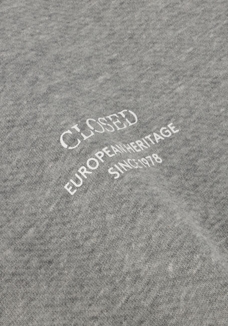Grijze CLOSED Trui LOGO HOODIE - large