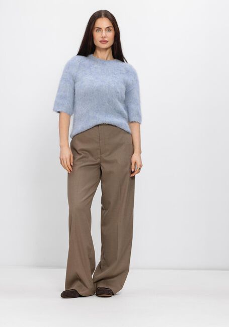 Lichtblauwe SECOND FEMALE Trui KARLA KNIT SS O-NECK - large
