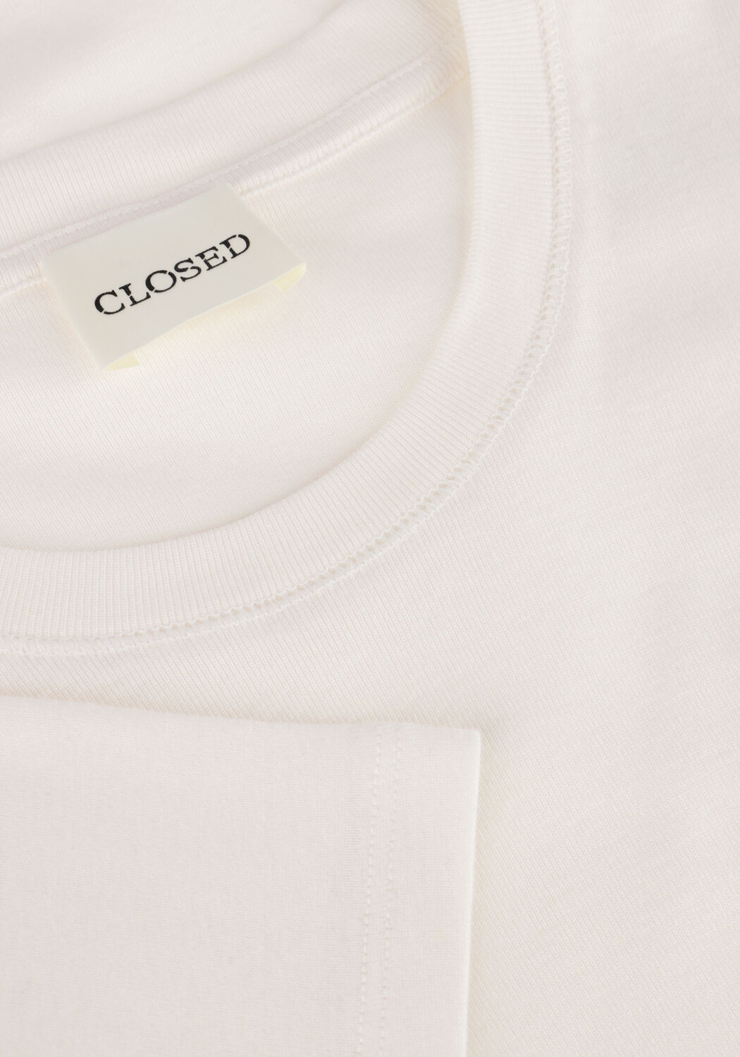 Ecru CLOSED Top CREWNECK SHORTSLEEVE - large