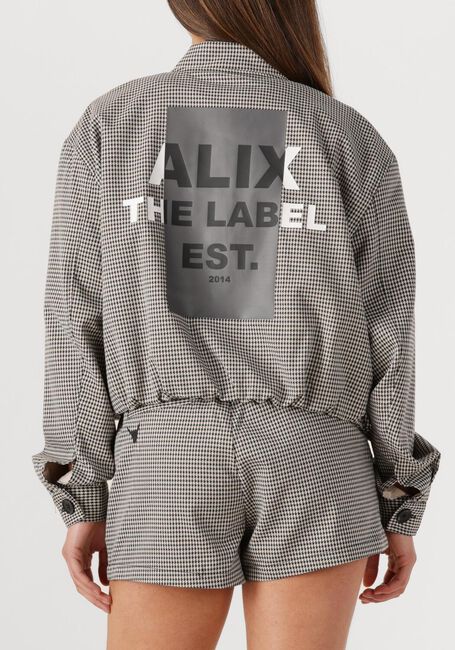 Beige ALIX THE LABEL Jack LADIES WOVEN CROPPED BOUCLE JACKET - large