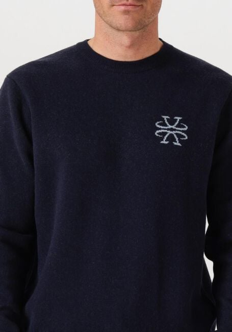 Donkerblauwe JACOB COHEN Trui GIROCOLLO TUBICO C LOGO JACQUARD - large