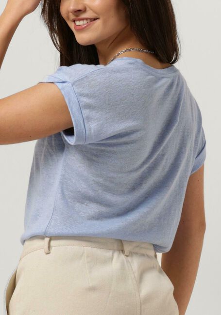 Lichtblauwe KNIT-TED T-shirt ELIANE - large