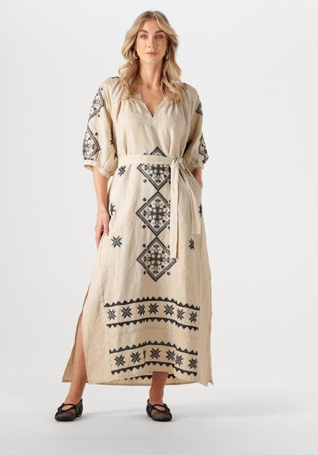 Ecru GREEK ARCHAIC KORI Maxi jurk 230652 - large