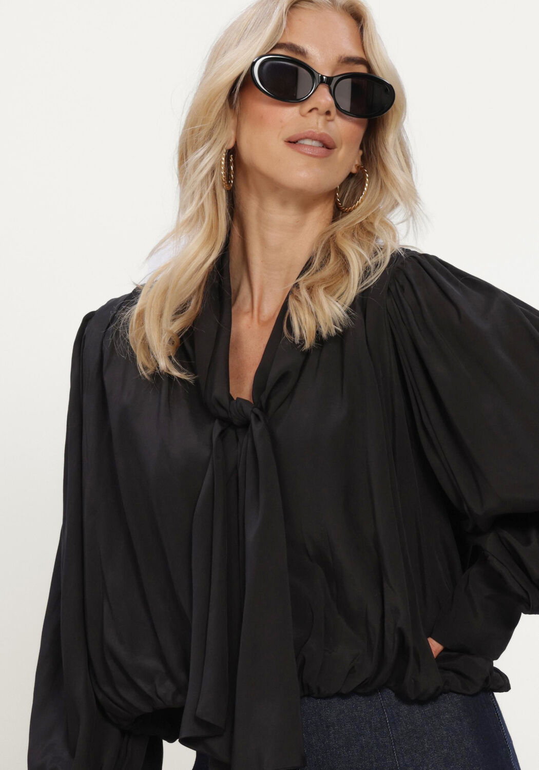 Zwarte COPENHAGEN MUSE Blouses CMLAURA-BLOUSE - large