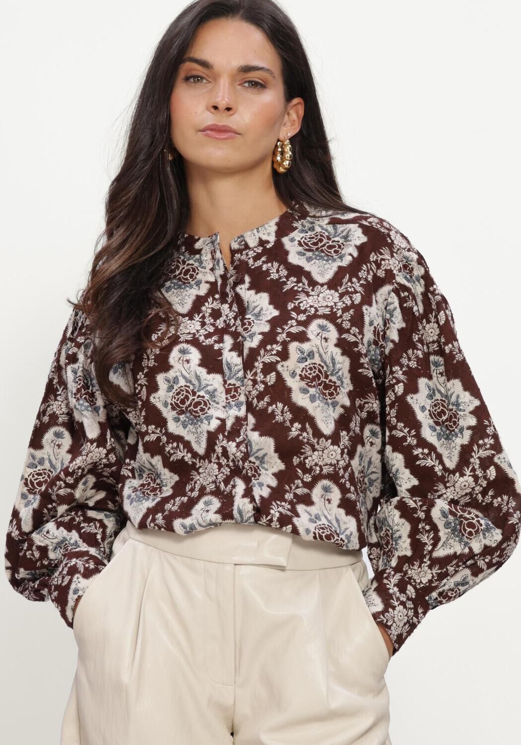 Bruine ANTIK BATIK Blouses IRENE BLOUSE - large