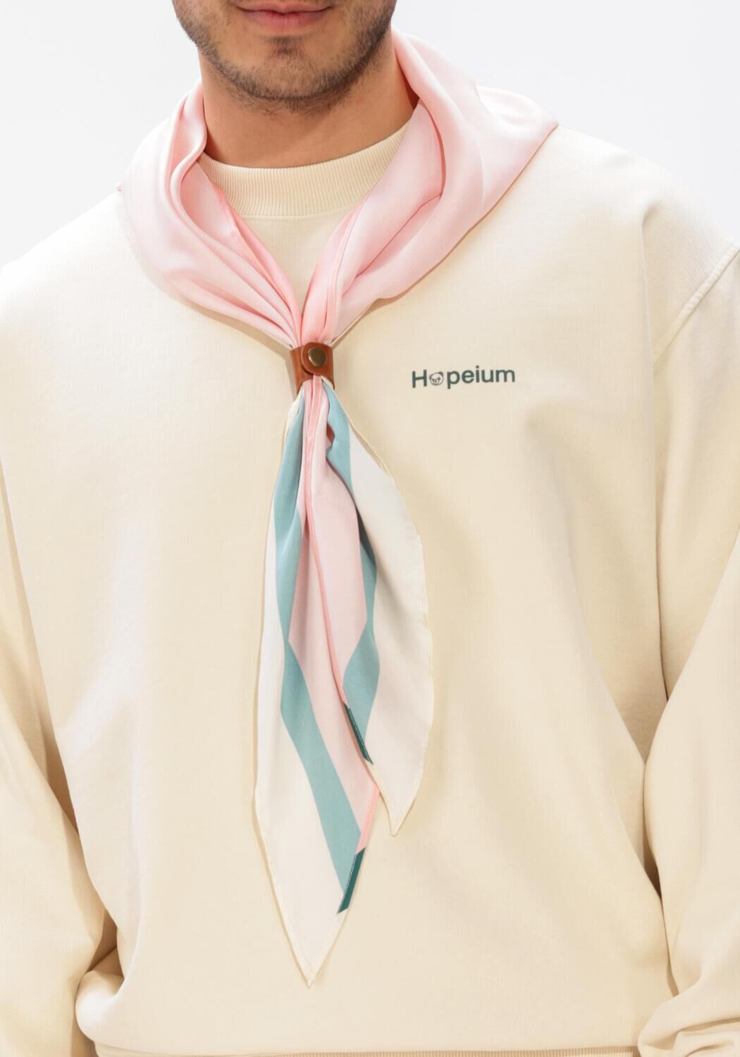 Ecru HOPEIUM Trui LOGO CREW SWEAT - large