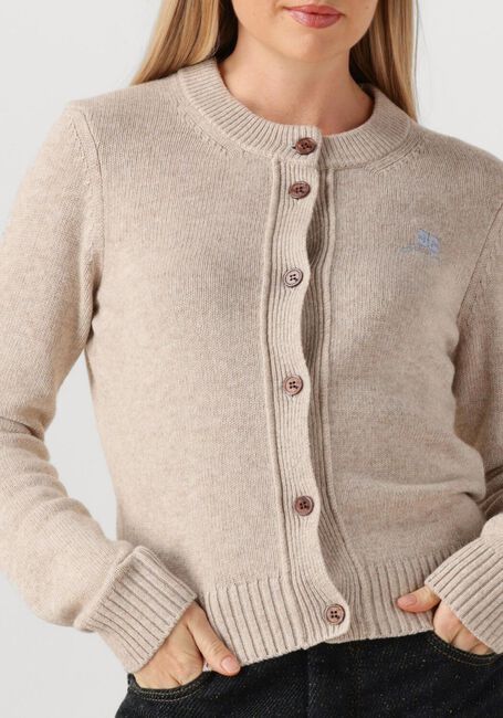Beige GANNI Vest CORE FUTURE WOOL MIX CARDIGAN - large