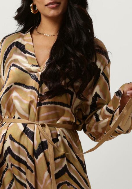 Groene SUMMUM Maxi jurk DRESS ZIGZAG - large