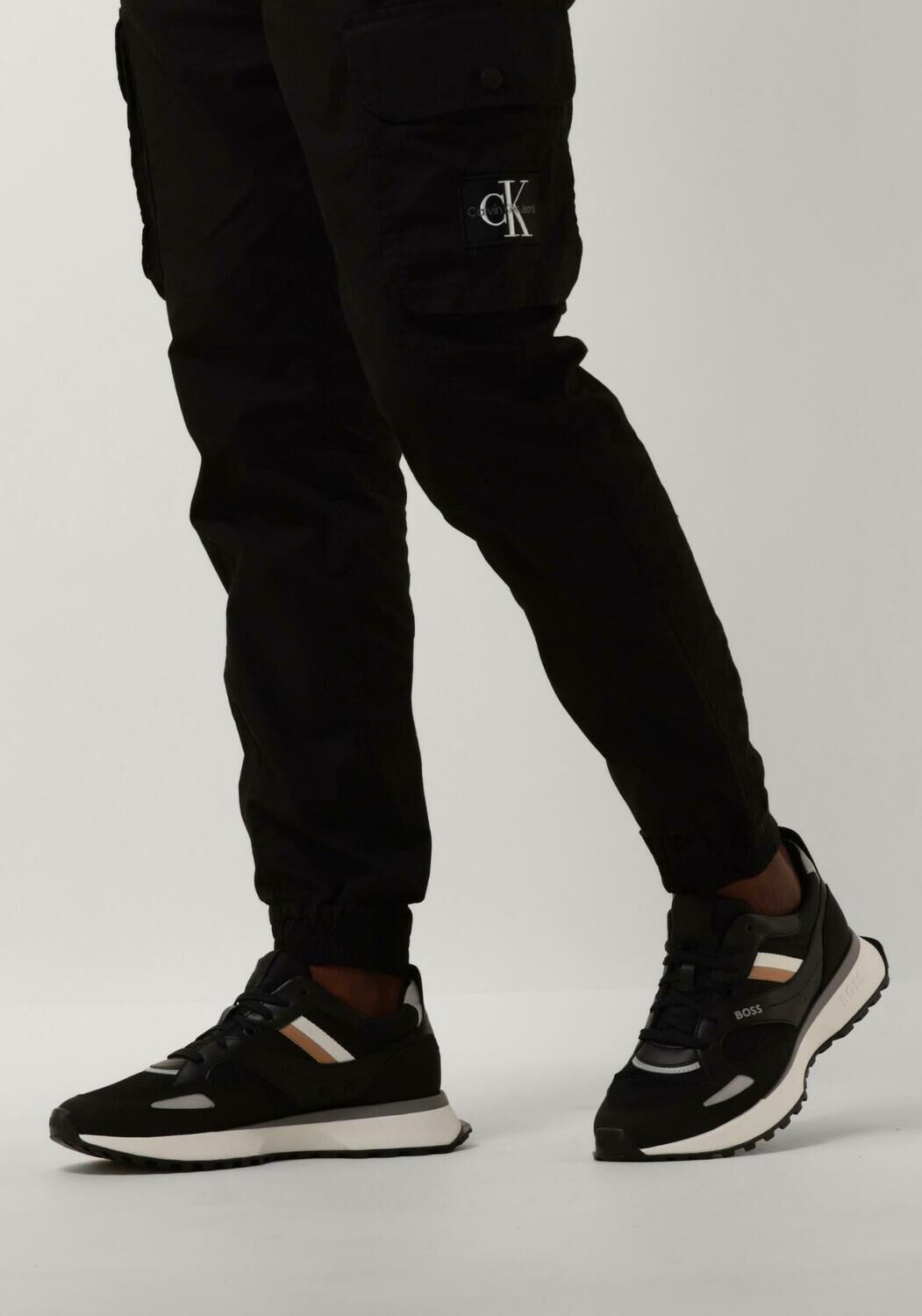 Zwarte BOSS Lage sneakers JONAH RUNN - large