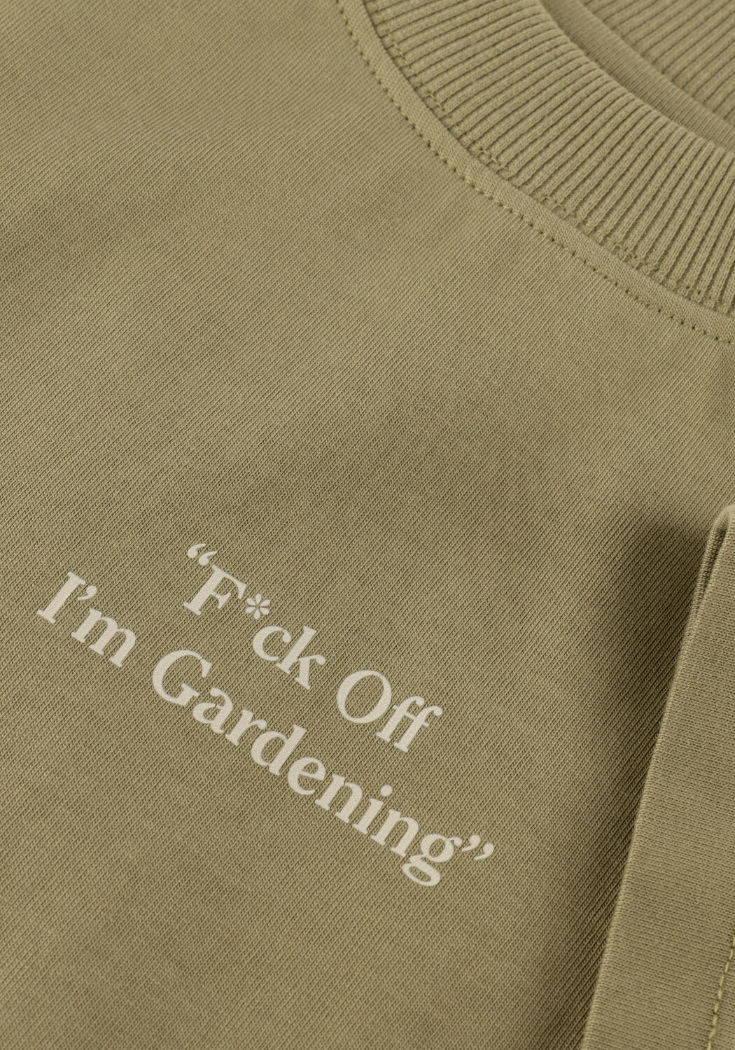 Khaki BRAM'S FRUIT T-shirt F*CK OFF I'M GARDENING RAGLAN T-SHIRT - large