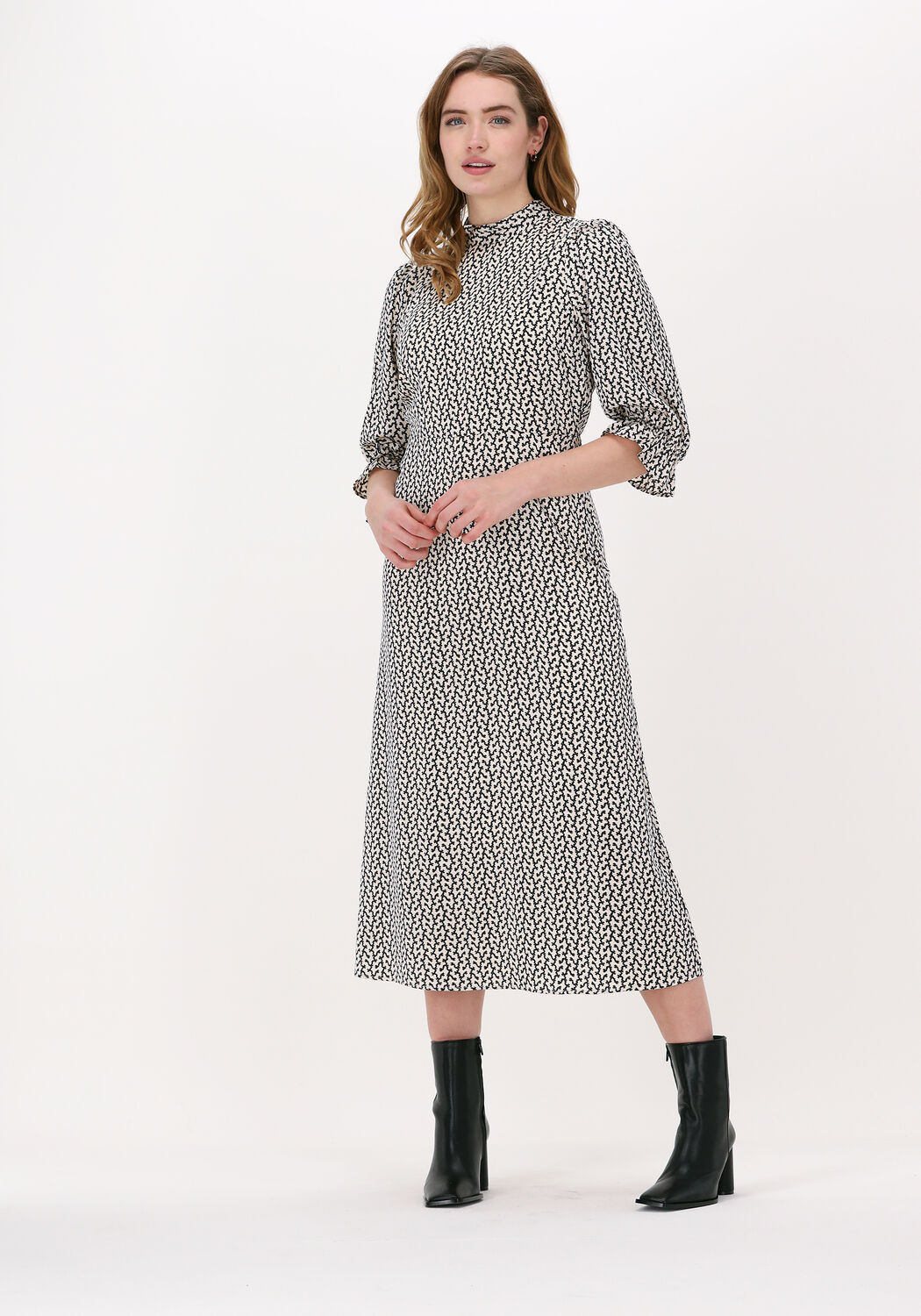 Bruuns Bazaar Midi Jurk Dames Acai Clearence Dress, Maat: 34, Kleur: Creme