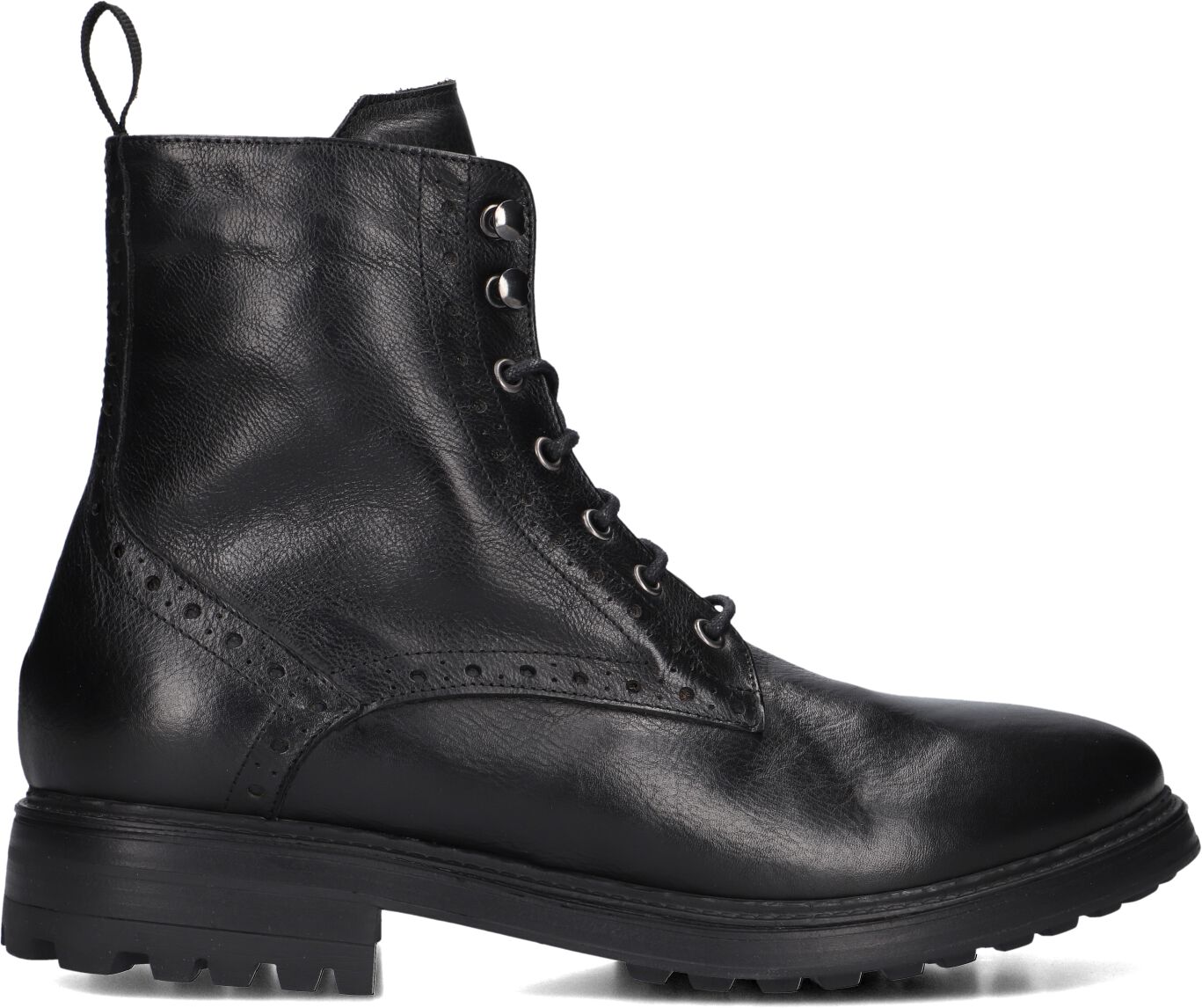 Stefano Lauran Veterboots Heren 3551, Maat: 40, Materiaal: Leer, Kleur: Zwart
