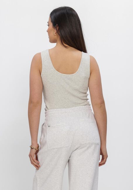 Lichtgrijze ALIX THE LABEL Top LADIES KNITTED RIB TANKTOP - large