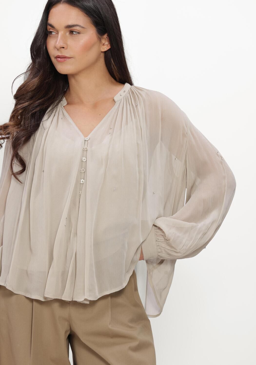Ecru LUISA CERANO Blouses BLUSE - large